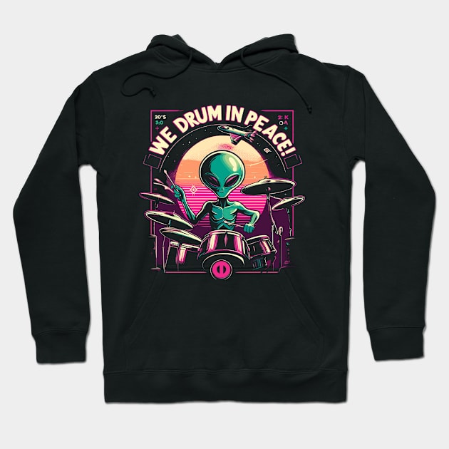 We Drum in Peace! Hoodie by Lima's